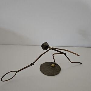 Handcrafted Metal Art Figure Tennis Weight 1.7 Oz